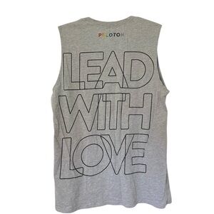 Peloton Lead With Love Sleeveless Graphic Top Rainbow Large